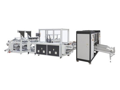 Double Lines Heat Slitting Garbage Bag Making Machine(With Core)